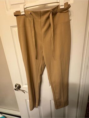 Women’s Tailored Drawstring Trousers - Camel